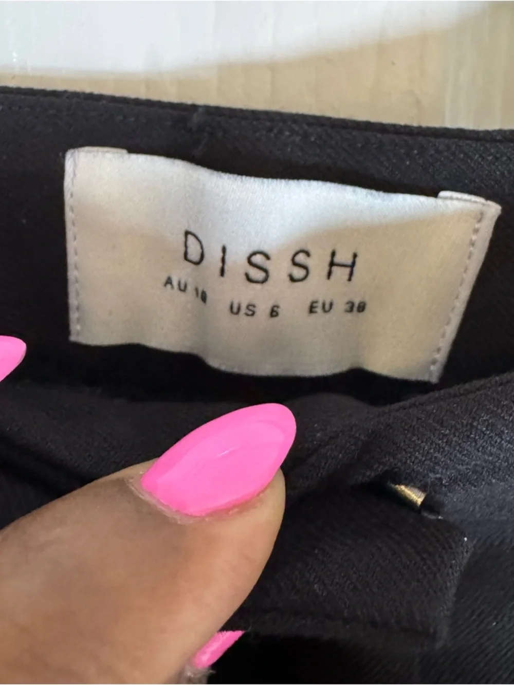 Dissh Eden Black Tailored Pants